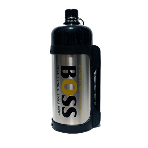 訳あり　ステンレスボトル　1.2L　BOSS　保冷専用　コップを使わずそのまま飲める　持ち運びに便利なショルダーベルト付　BOSS-12Z　水筒　在庫限り