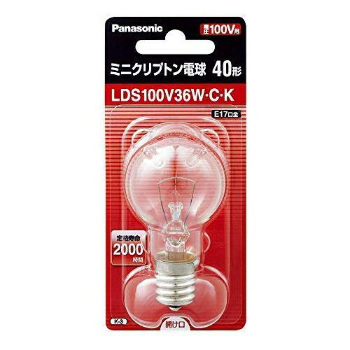 楽天市場】パナソニック ミニクリプトン電球 lds100v36w 40w形 楽天市場】パナソニック ミニクリプトン電球 lds100v36w 40w形