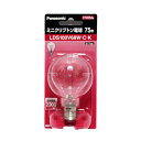 パナソニック ミニクリプトン電球 LDS100V68W・C・K クリア 75形 口金E17 日本製 Panasonic LDS100V68WCK 1個 在庫限り