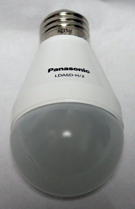 パナソニック　LED電球　LDA6D-H/2　昼光色　下方向タイプ　E26口金　消費電力6.3W...
