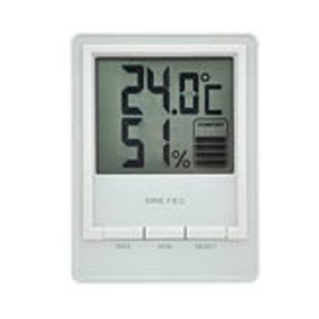 【メール便可】 ドリテック　デジタル温湿度計　スタシス　卓上スタンド・壁掛け用フック穴付　O-233WT　DRETEC　在庫限り