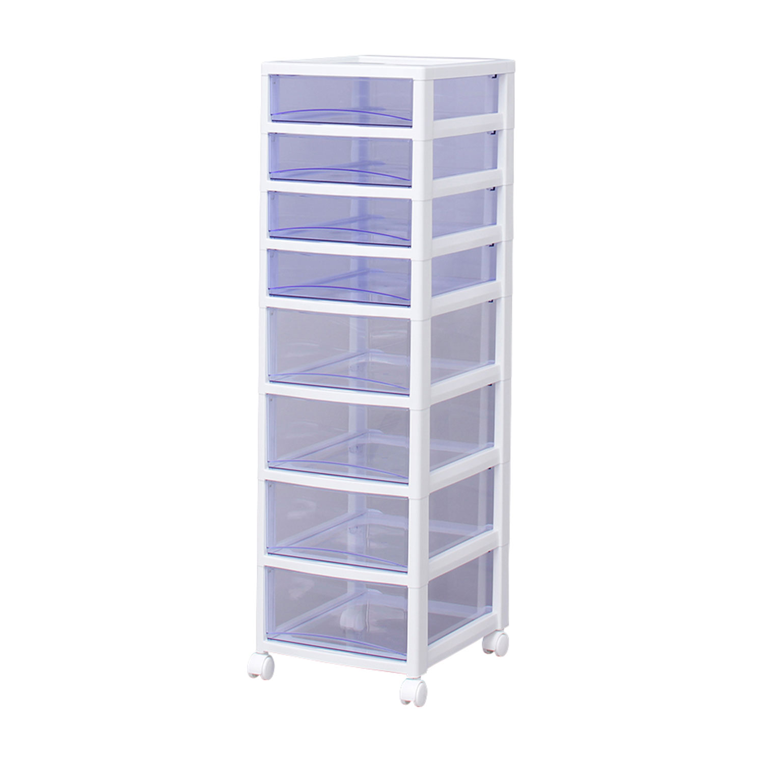 スーパークリアチェスト SCE-440 (ホワイト/クリアブルー) 1台 アイリスオーヤマ 中型4段＋深型4段タイプ