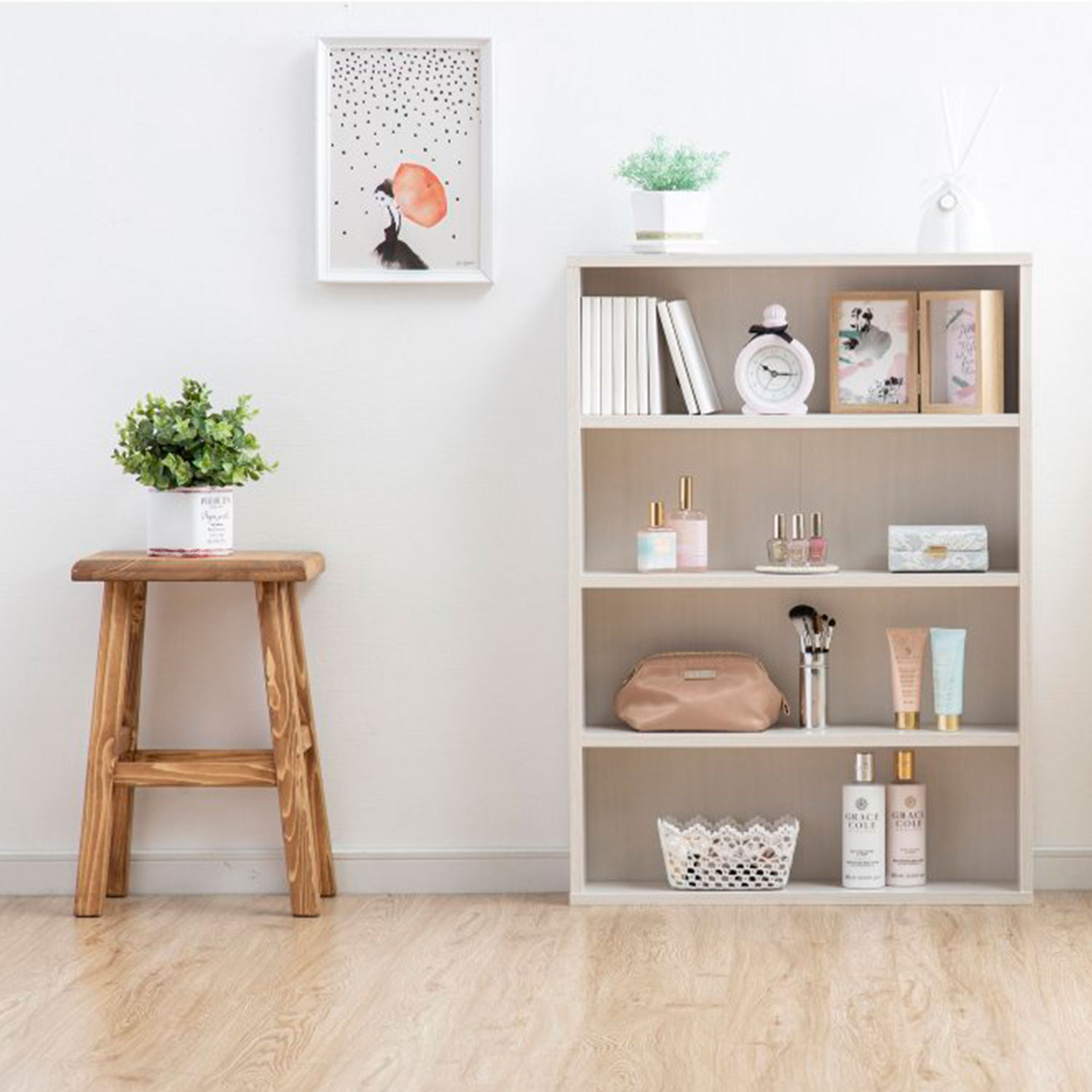 コミックラック CORK-8460 (オフホワイト) 1台 アイリスオーヤマ