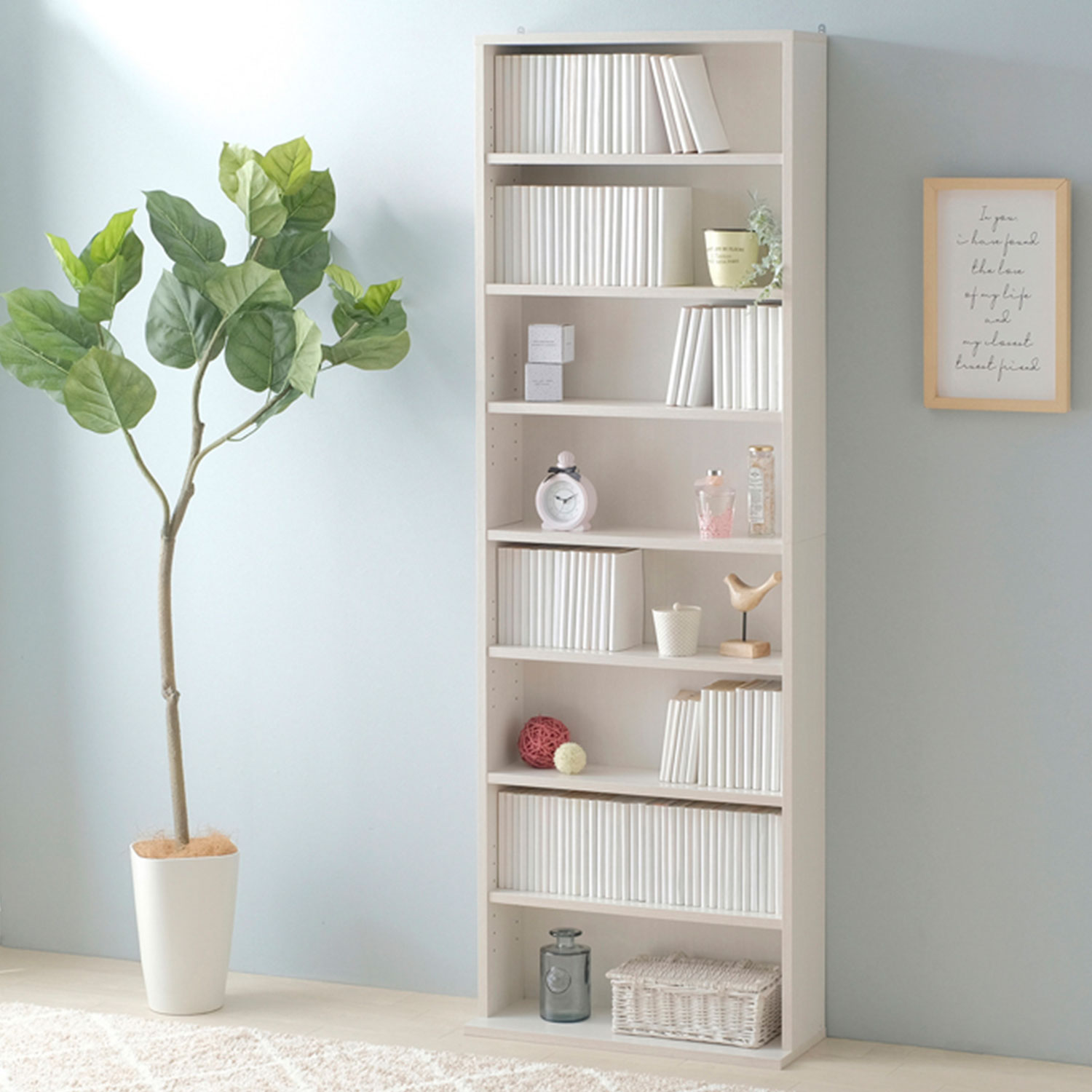 コミックラック ハイタイプ CORK-1860 (オフホワイト) 1台 アイリスオーヤマ