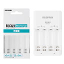 ビックキャパ リチャージ専用 充電器 BCR-CMH 1個 アイリスオーヤマ 単3形 単4形 混合充電 電池充電器 バッテリーチャージャー 単3充電 単4充電 ニッケル水素電池 節電 環境対策 家電 アイリスオーヤマ製品 高速充電