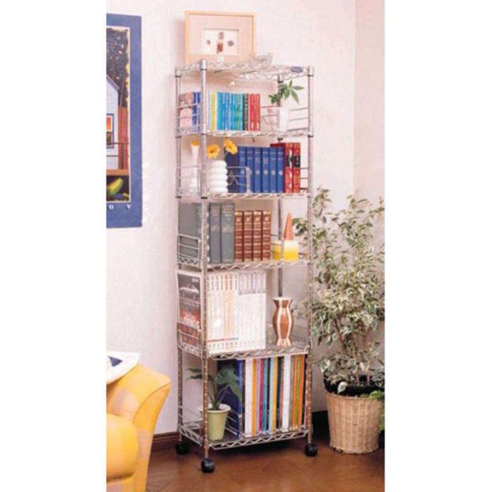 メタルラック ミニ ブックシェルフ 6段シルバーMM-B425 1台 アイリスオーヤマ