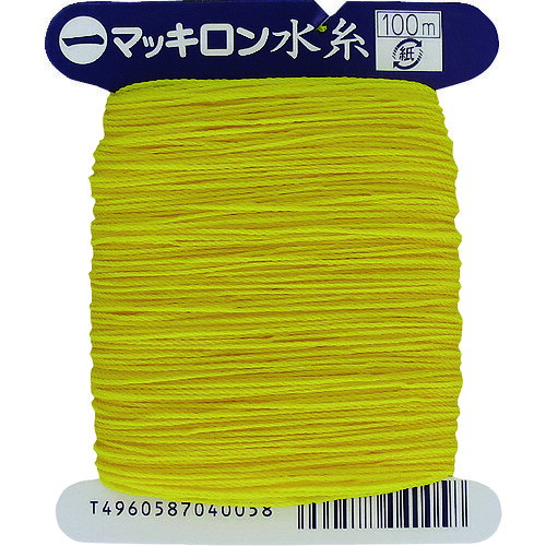 ●ポリエチレン製水糸カード巻です。●見やすい黄色水糸です。●土木、建築、一般測量用。●色：黄●糸長さ(m)：100●線径(mm)：0.8●カードサイズ(mm)：88×105●カード巻●糸：ポリエチレン松吉医科器械｜総合カタログ｜医療・介護・ドクター・ナース
