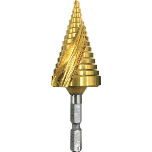 BIC TOOL 月光ステップドリル コバルト 六角軸 4-30MM 14段 GKSTP4-30 14ダン 698-6104 ビック・ツール