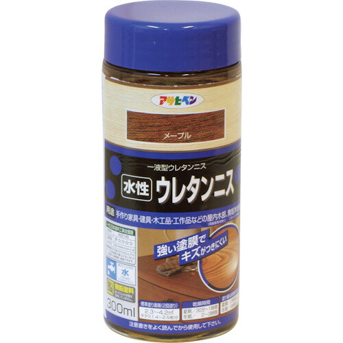 アサヒペン 水性ウレタンニス 300ML メープル 447593 124-4097 アサヒペン