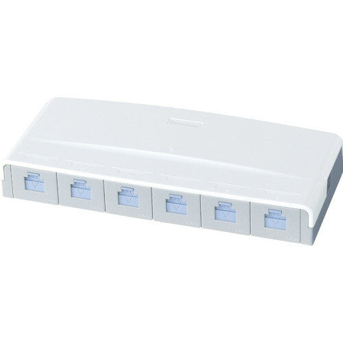 Panasonic ぐっとすシリーズ情報モジュラジャック CAT5E 露出6コ口 NR3166 799-953...