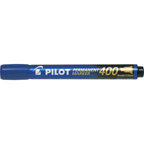 PILOT 油性マーカー パーマネントマーカー400 ブルー 平芯 MPM-10B-L 370-1374 パイロットコーポレーション