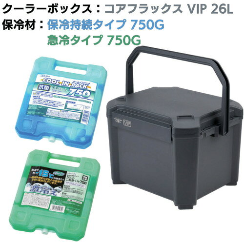 JEJアステージ クーラーボックス コアフラックス VIP 26L&保冷剤無料プレゼントキャンペーン【～26年9月末まで】 723-8652 JEJアステージ