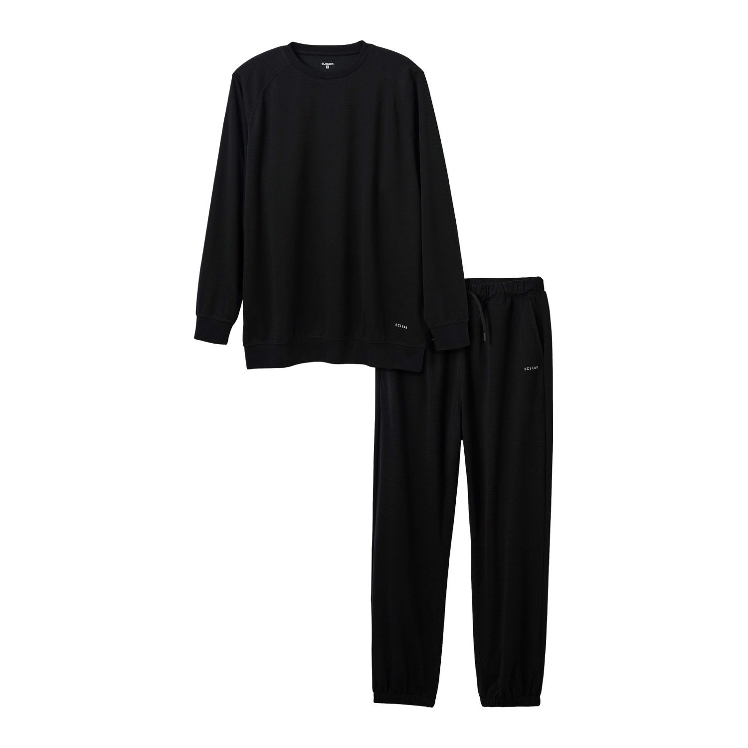 リカバリーウェア 長袖ロングパンツ HCM-RW02MBK(M)ブラック ELECOM