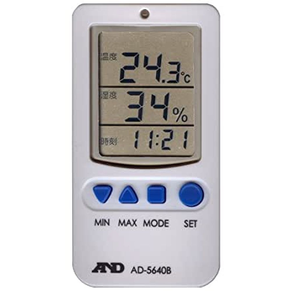 A＆D アラーム付温湿度計 AD-5640B 医療 看護 クリニック 病院 エー・アンド・デイ A&D