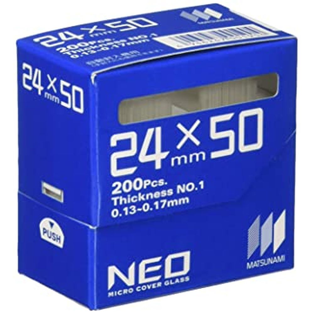 NEO カバーグラス No.1（バラ C024501（24X50）200枚 医療 看護 クリニック 病院 松浪硝子工業