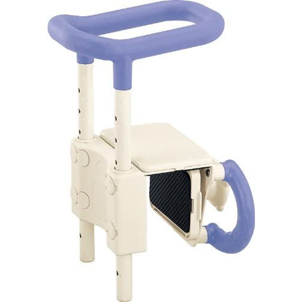 高さ調節付浴槽手すりUST−130 536-601（ブルー） 医療 看護 クリニック 病院 安寿