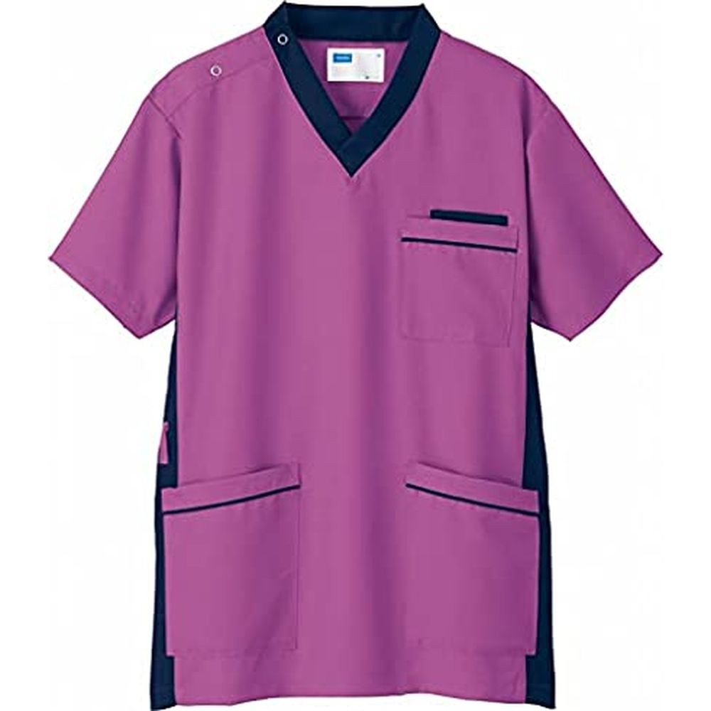 男女兼用スクラブ WH11685（M） スクラブ ラベンダー 病院 医療 看護 クリニック