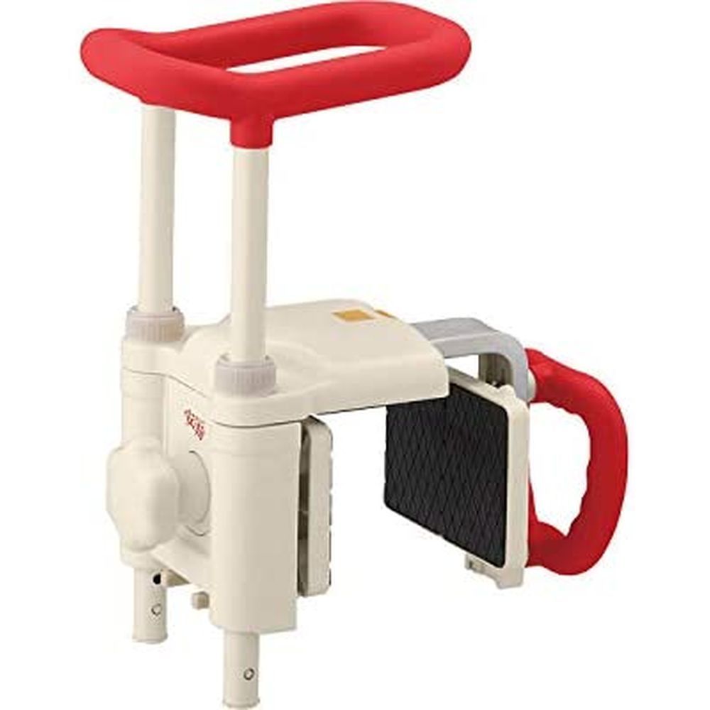 高さ調節付浴槽手すりUST−200N 536-614（レッド） 医療 看護 クリニック 病院 安寿