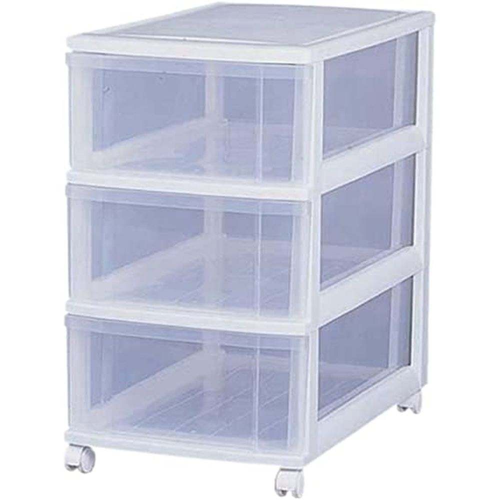 ロングチェスト LC-653（ホワイト／クリア） 医療 看護 クリニック 病院 アイリスオーヤマ IRIS OHYAMA