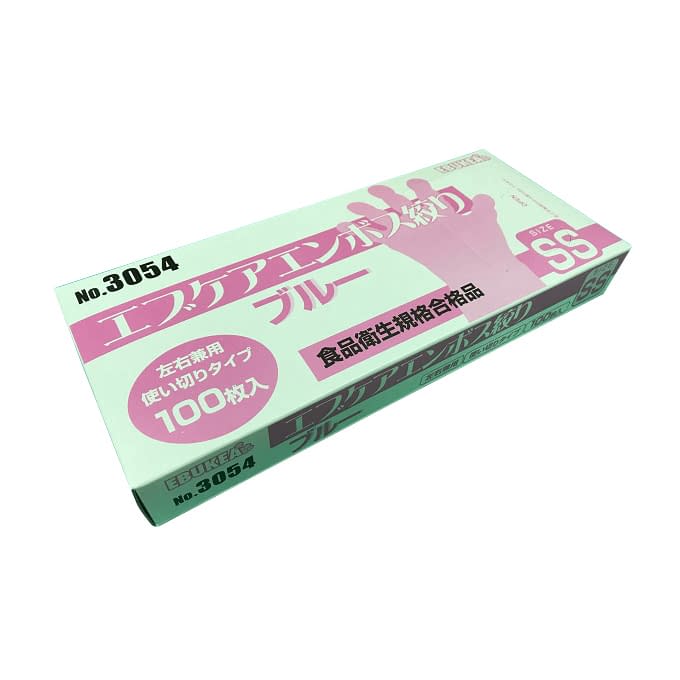 Rakuten - エブケアエンボス絞り 箱入 ブルー 3054 100マイイリ 24-9529-00 エブノ 60セット