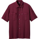 半袖シャツ CSY174-1(ワイン) M 看護師 ナース 病院 病棟 事務 ユニフォーム 制服 カーシーカシマ