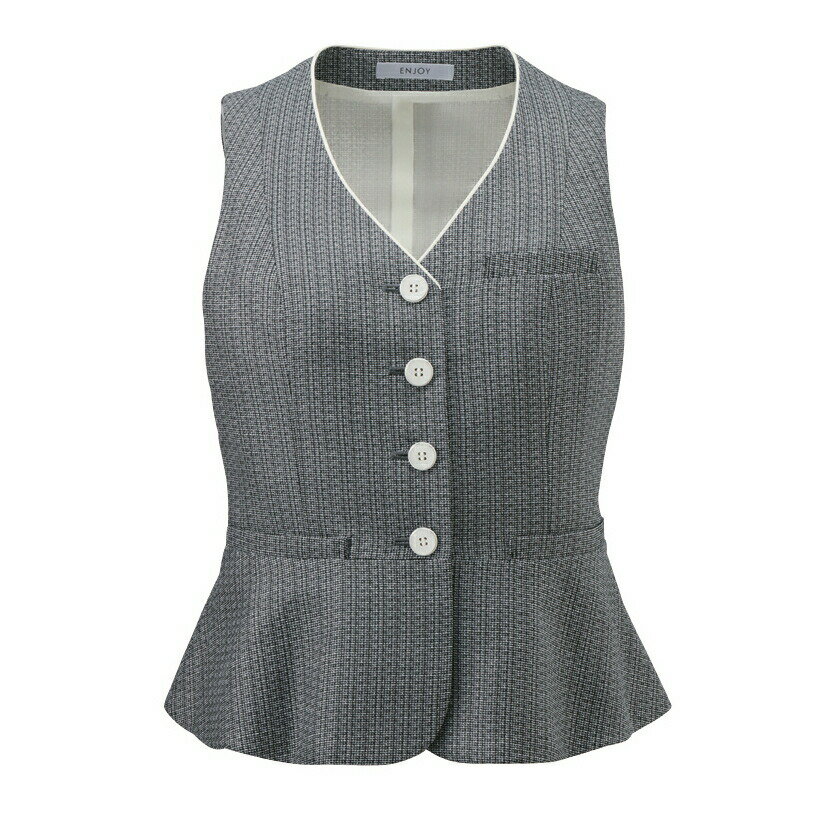ベスト(レディス用) ESV705-5(グレー) 5号 看護師 ナース 病院 病棟 事務 ユニフォーム 制服 カーシーカシマ