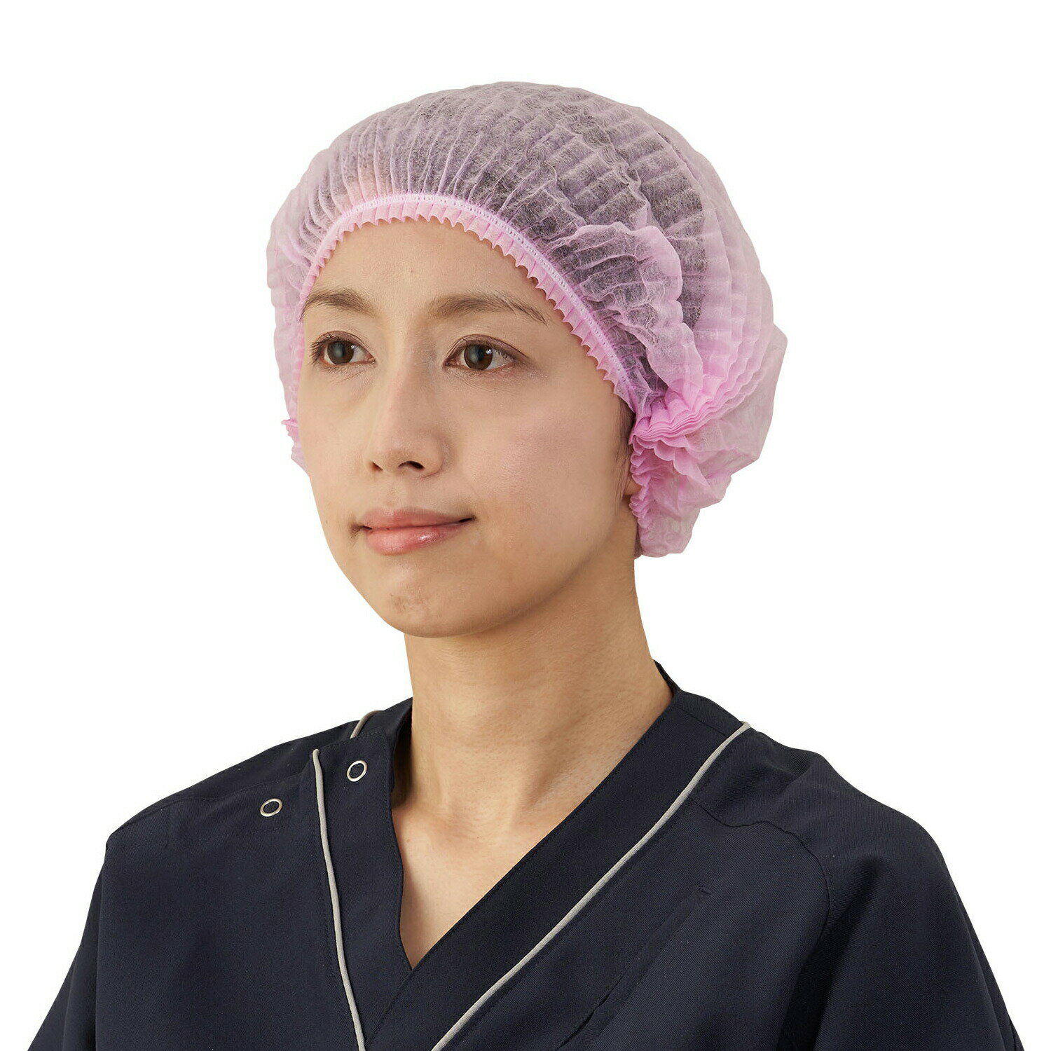 サージキャップ（ジャバラタイプ） 076186(100マイ)ピンク 竹虎 病院 医療 介護 看護 施設 医療従事者 ..