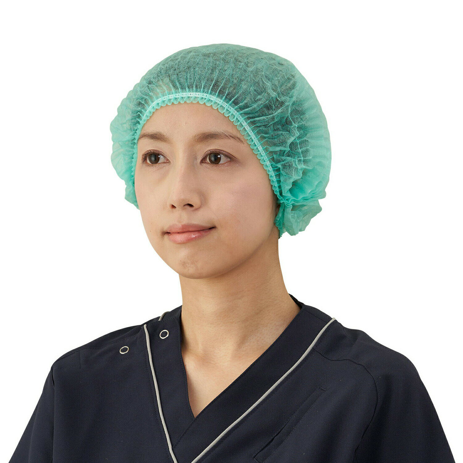 サージキャップ(ジャバラタイプ) 076187(100マイ)グリーン 竹虎 病院 医療 介護 看護 施設 医療従事者 入院 使い捨て 帽子 衛生 ノンウーブン 不織布 保護 被覆 クリーンルーム 手術 クリニック