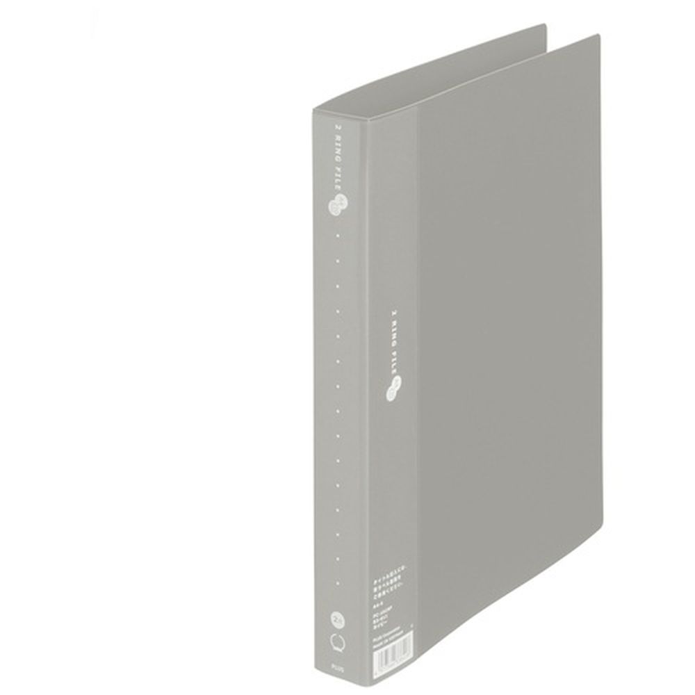 2リングファイルA4S35mm灰 FC-101RF GY 83010 グレー プラス