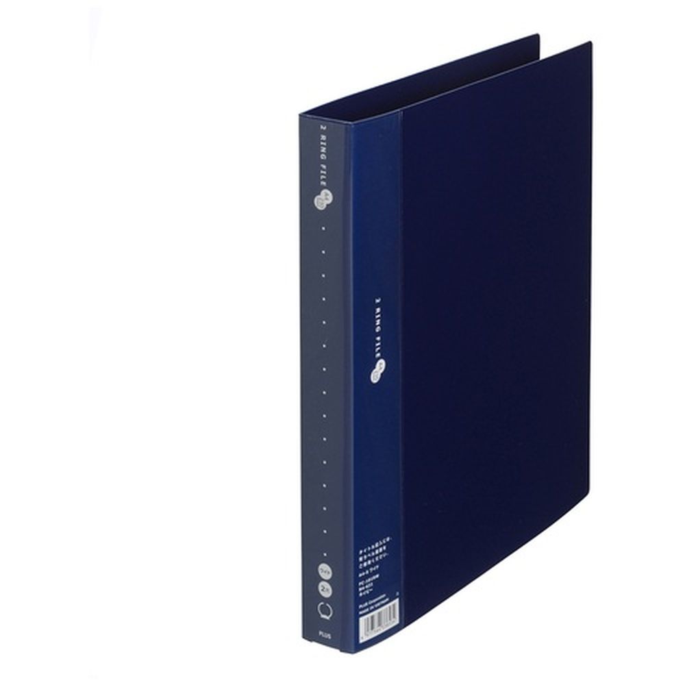 2リングファイルA4SW幅35紺10冊 FC-101RW NV 343502 ネイビー プラス