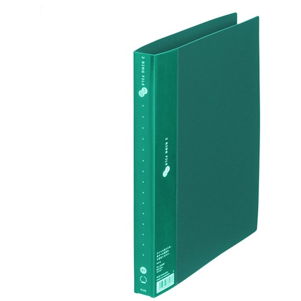2リングファイルA4S29mm緑 FC-102RF GR 83023 グリーン プラス