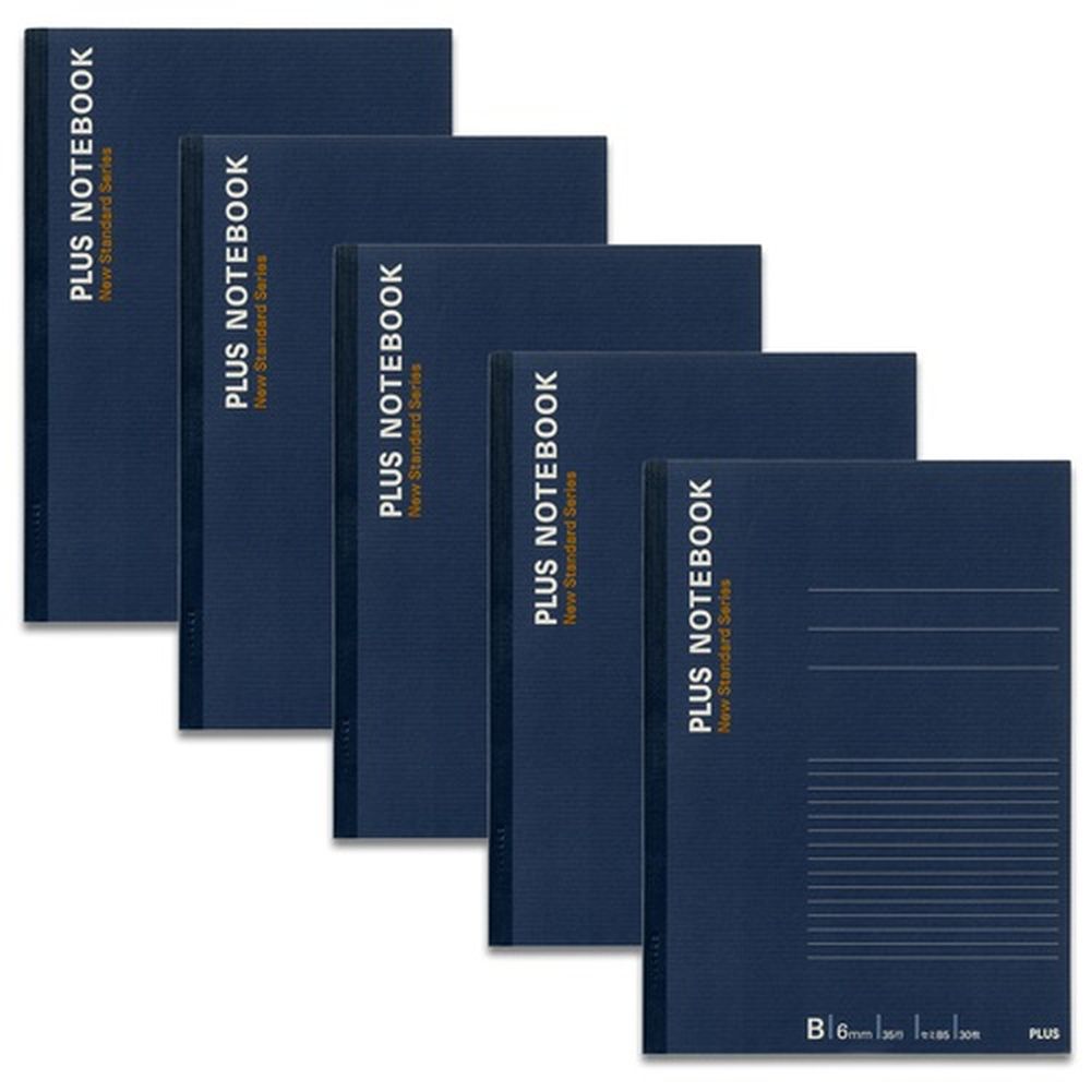 ノートブック B5 B罫5冊 NO-003BS-5P 76728 プラス
