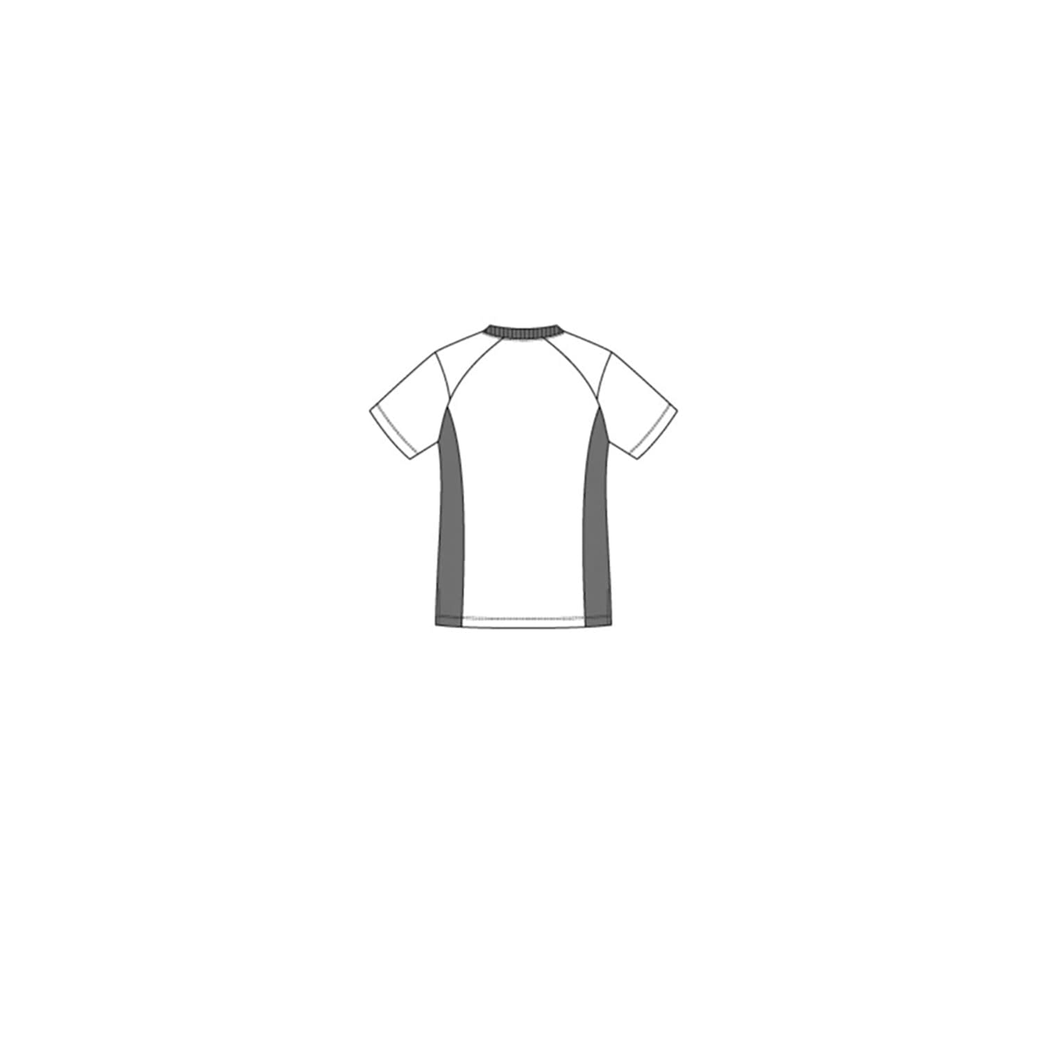 ユニセックス VネックTシャツ UZL3201-60(ピスタチオXネイ 1枚 明石スクールユニフォームカンパニー ピスタチオ杢×ネイビー杢 サイズSS25-6529-0301 介護ユニフォーム ケアウェア 1