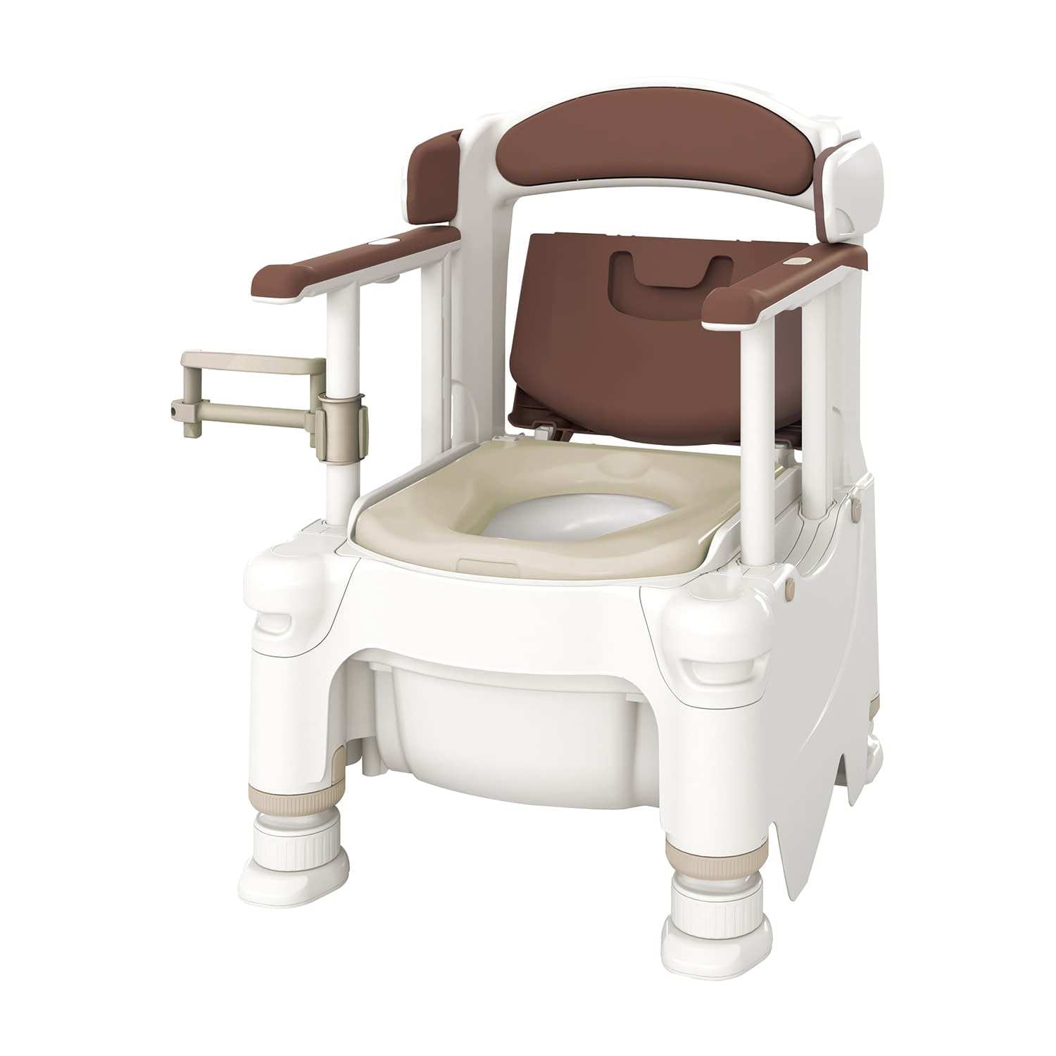 ポータブルトイレFX-30 暖房便座 532-960(アースブラウン) 1台 アロン化成 アースブラウン 25-4669-02 トイレ ポータブルトイレ 樹脂製