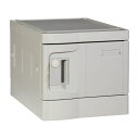 樹脂製ロッカー(組立式) MT-TPLA280E-1B(グレー) 1台 MTセキュリティジャパン グレー 25-6029-01 ロッカー