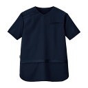 HYUGGE ロング丈スクラブ HST019-2(ナイトスカイネイビー 1枚 カーシーカシマ ナイトスカイネイビー サイズSS25-6508-0001 診察衣 ...