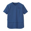 HYUGGE ロング丈スクラブ HST019-6(レイクブルー) 1枚 カーシーカシマ レイクブルー サイズLL25-6508-0105 診察衣 スクラブ 男女...