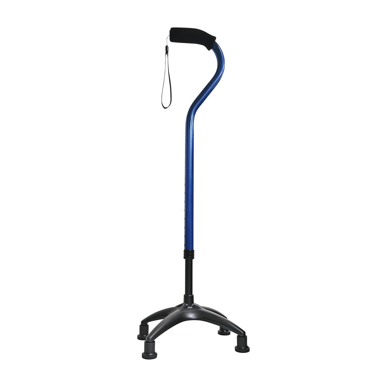 四点支持杖アルキメイト? AM-04-M-BM(Mサイズ) 1本 マクルウ ブルーマリーヌパール 25-7427-00 ステッキ 四点杖 杖