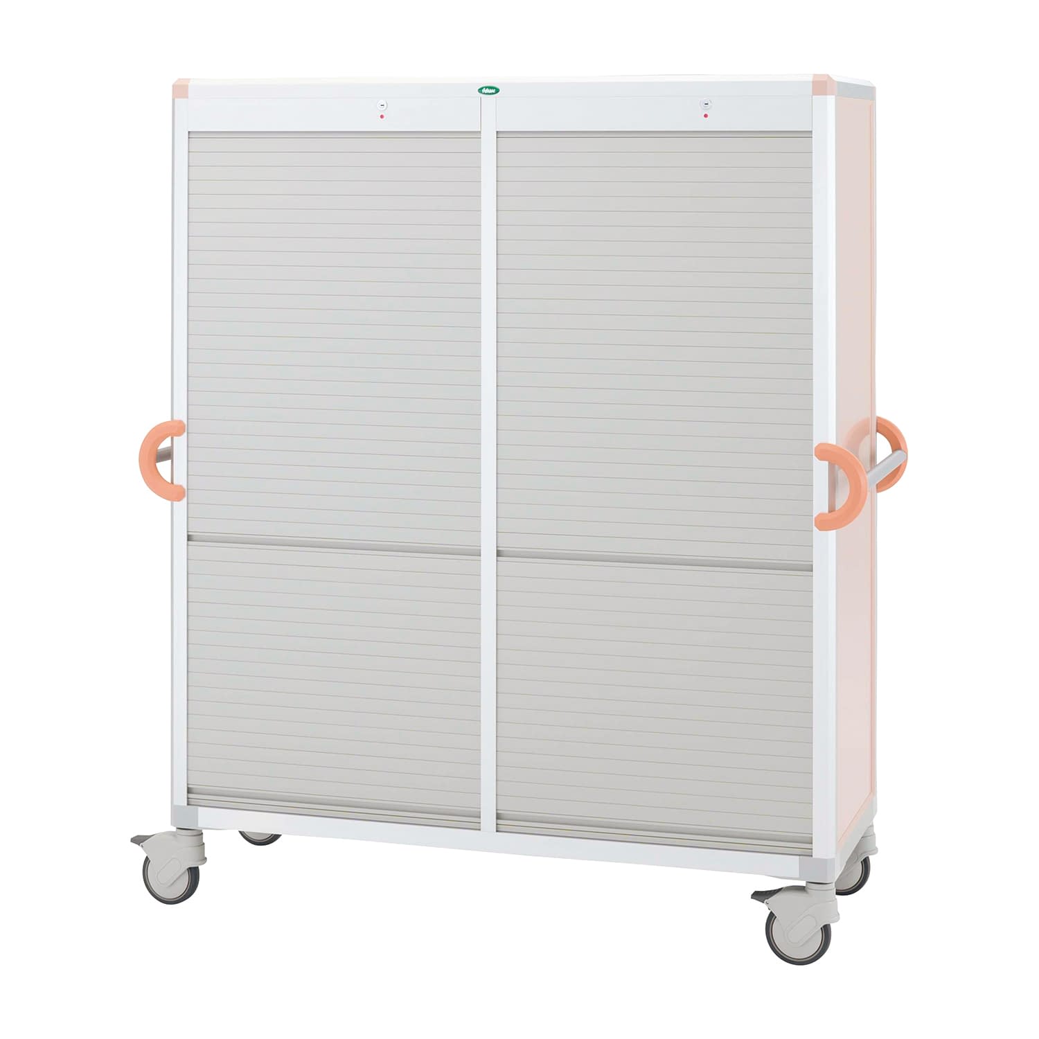 カテーテル収納カート C64-AS20208HB(ブルー) 1台 サカセ化学工業 ブルー シャッターカラーグレー25-5146-0101 カテーテル収納庫 保管庫 カテーテル