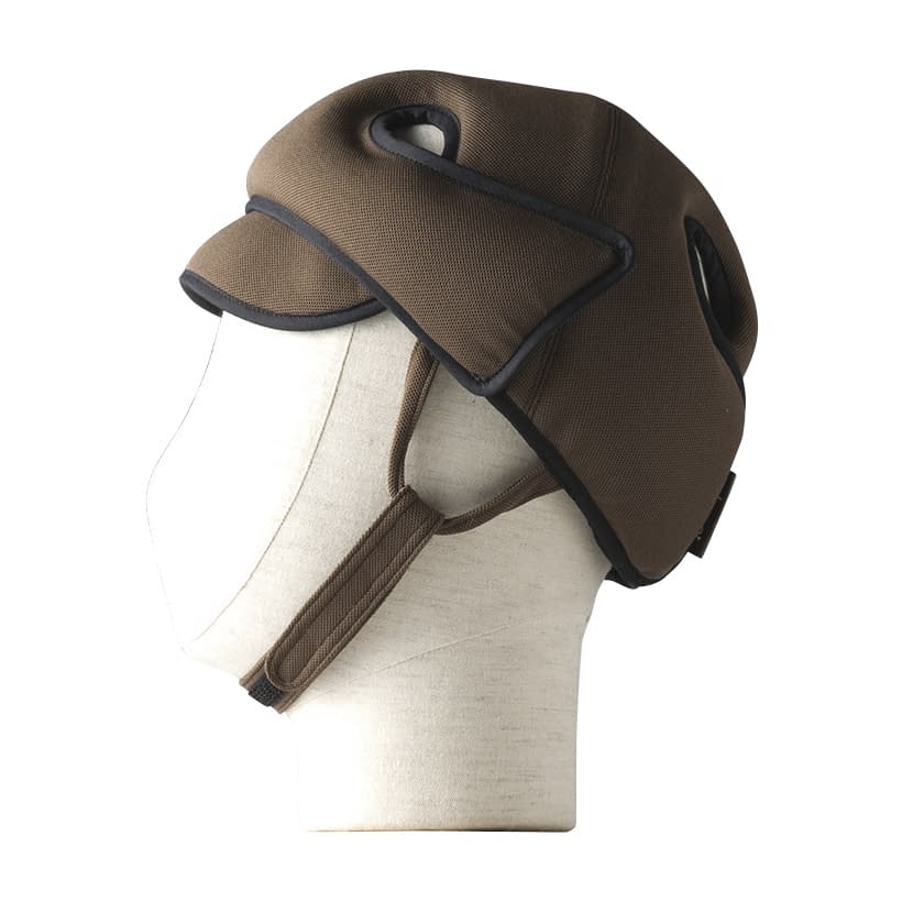 アボネットガードDスタンダード(幼児 NO．2009(48-54CM) 1個 特殊衣料 ブラウン カラーレッド24-9214-0105 頭部保護帽 ヘッドガード