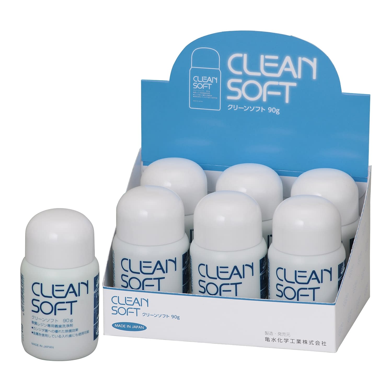 クリーンソフト DC-89(90G)6コイリ 1箱 デントケア 25-6606-00 入れ歯洗浄剤 義歯洗浄剤