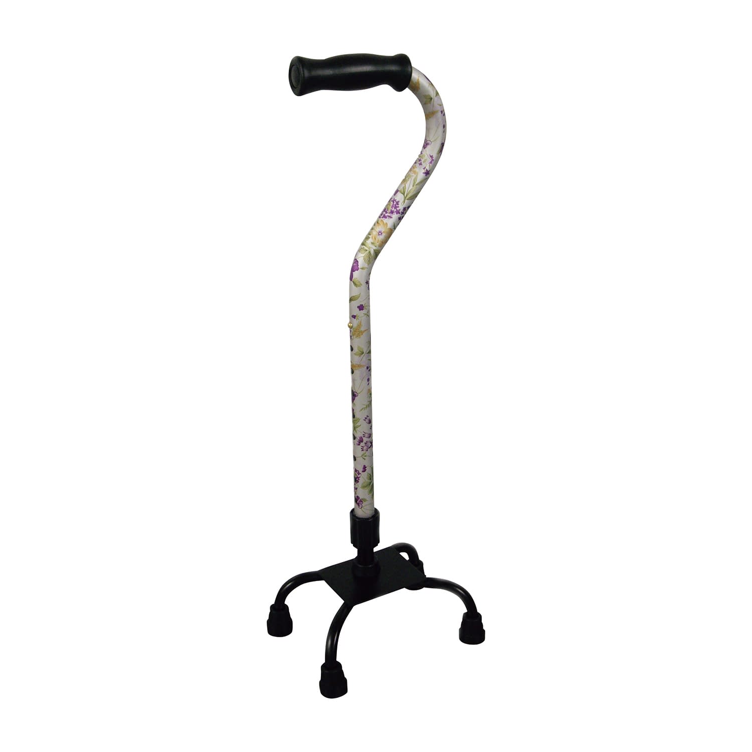 四点杖 WB3576(スズラン) 1台 フジホーム すずらん 25-5719-01 ステッキ 四点杖 杖 歩行補助 回復支援 ..