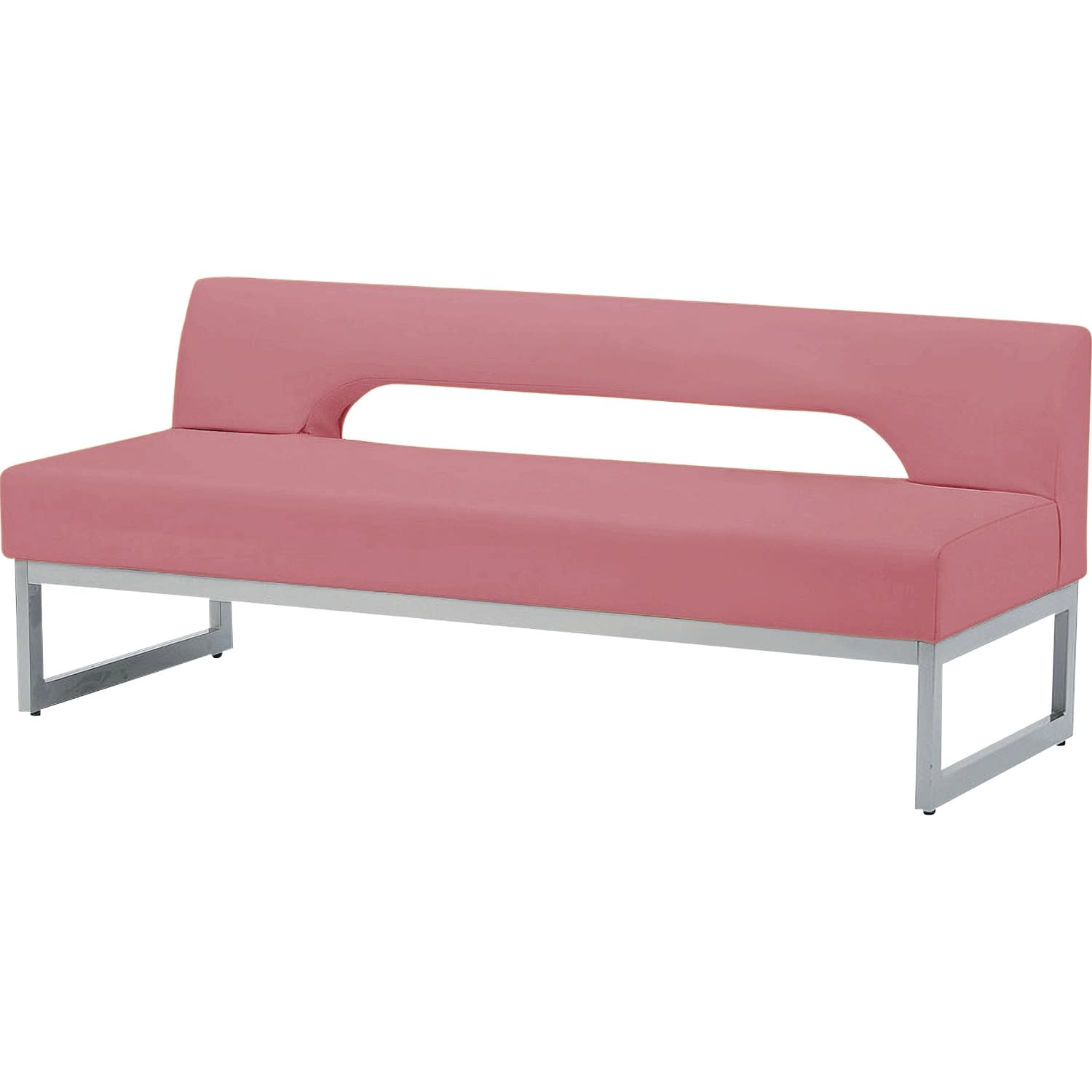 ロビーチェア RD-15(1500X620X620) 1台 ニシキ工業 カラーマスタードイエロー25-7368-0207 イス ロビー..