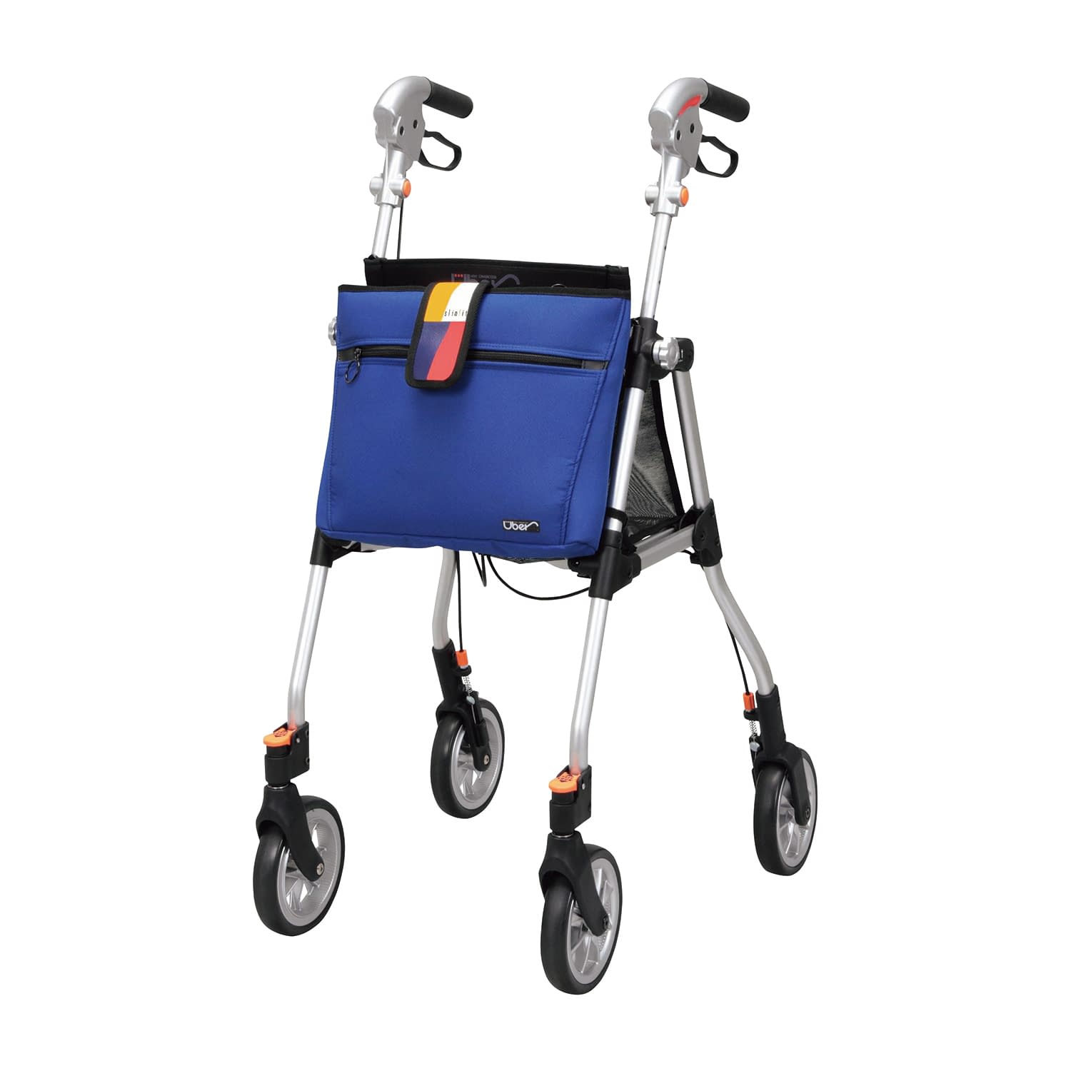 スリムフィット歩行車(スタンダード) SL-0470(ブルー) 1台 ユーバ産業 ブルー 25-4957-01 歩行補助車