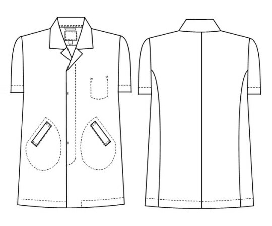 男子食品衣半袖