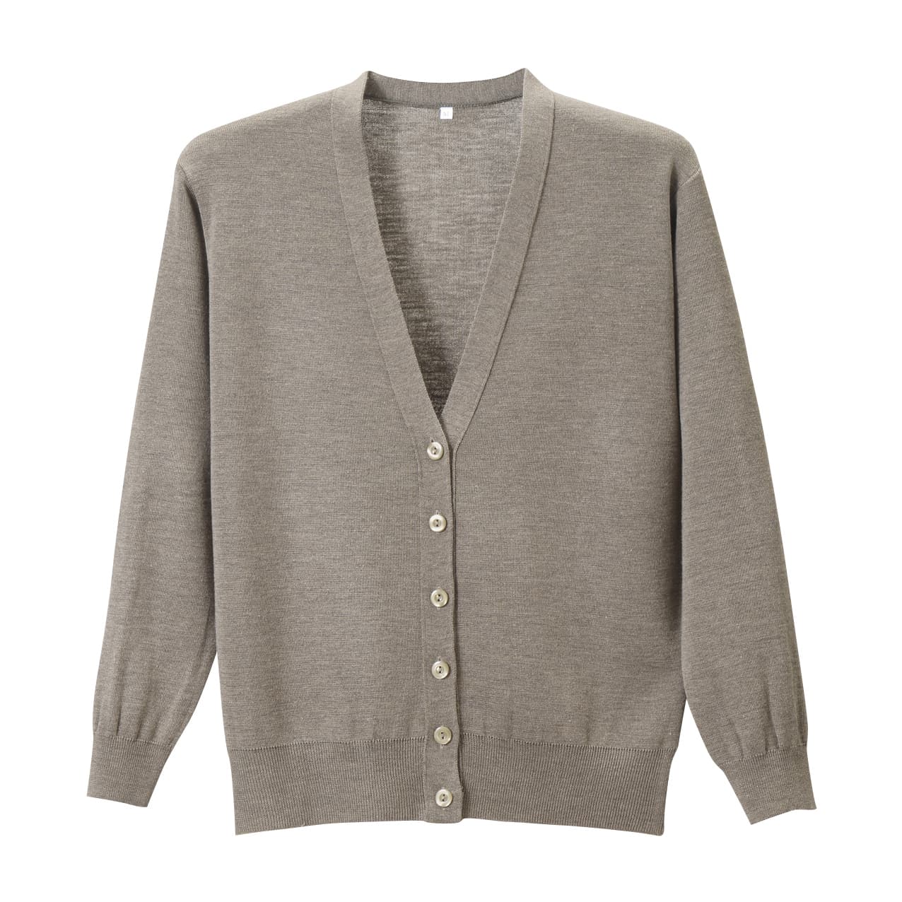 抗ピル長袖カーディガン