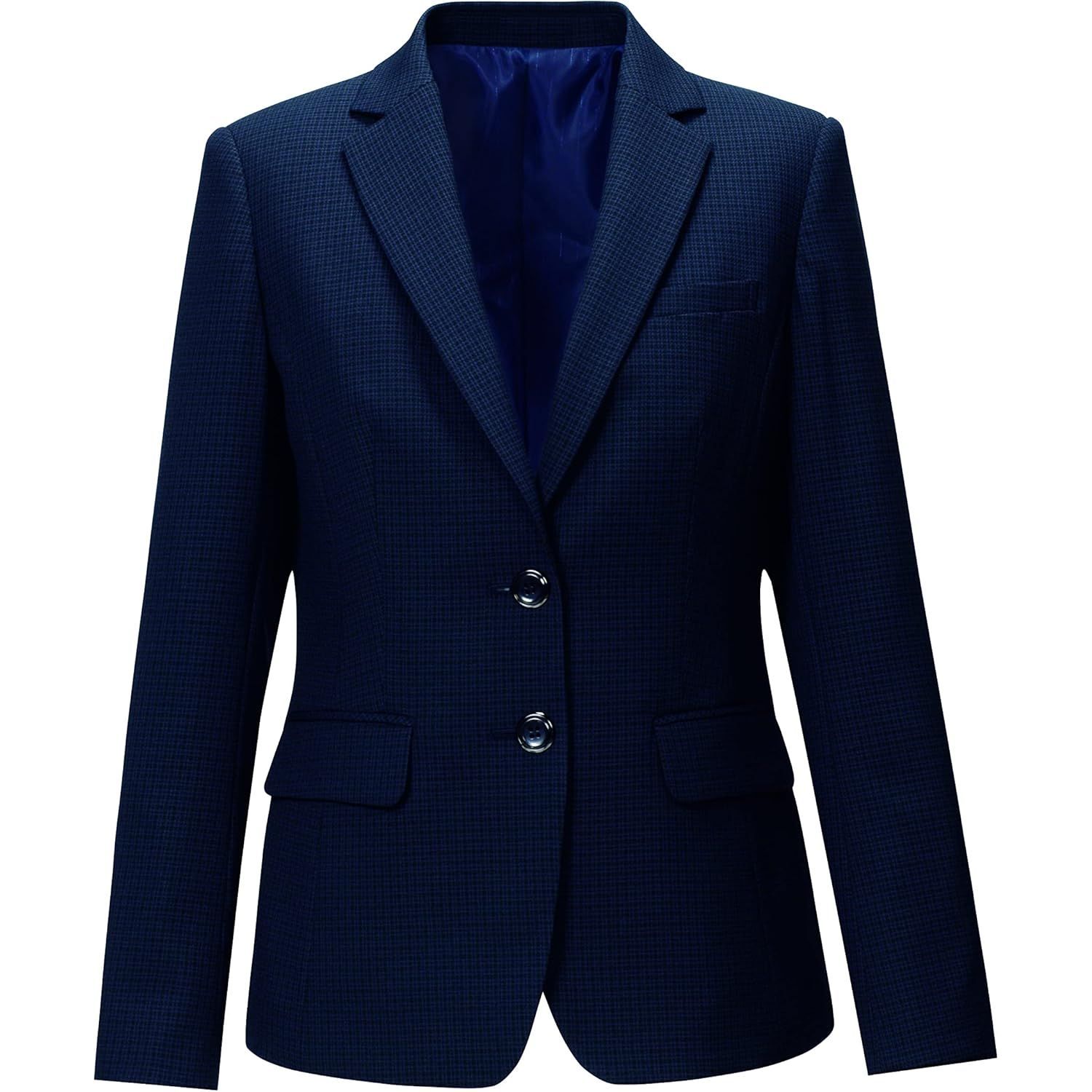 ジャケット(レディス用) 13号 EAJ850-62(ネイビーチェック)