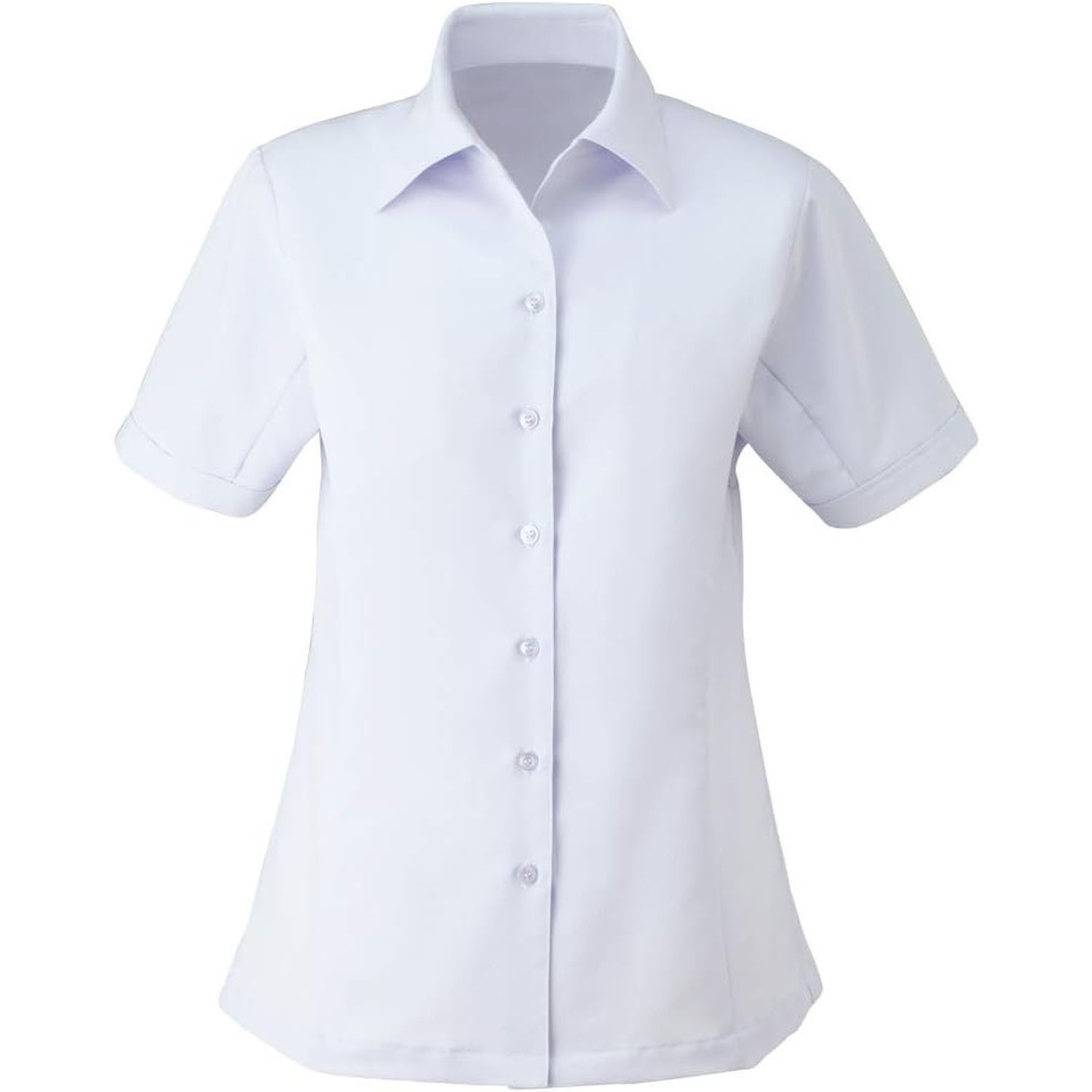 半袖シャツブラウス 13号 ESB405-6(ブルー)