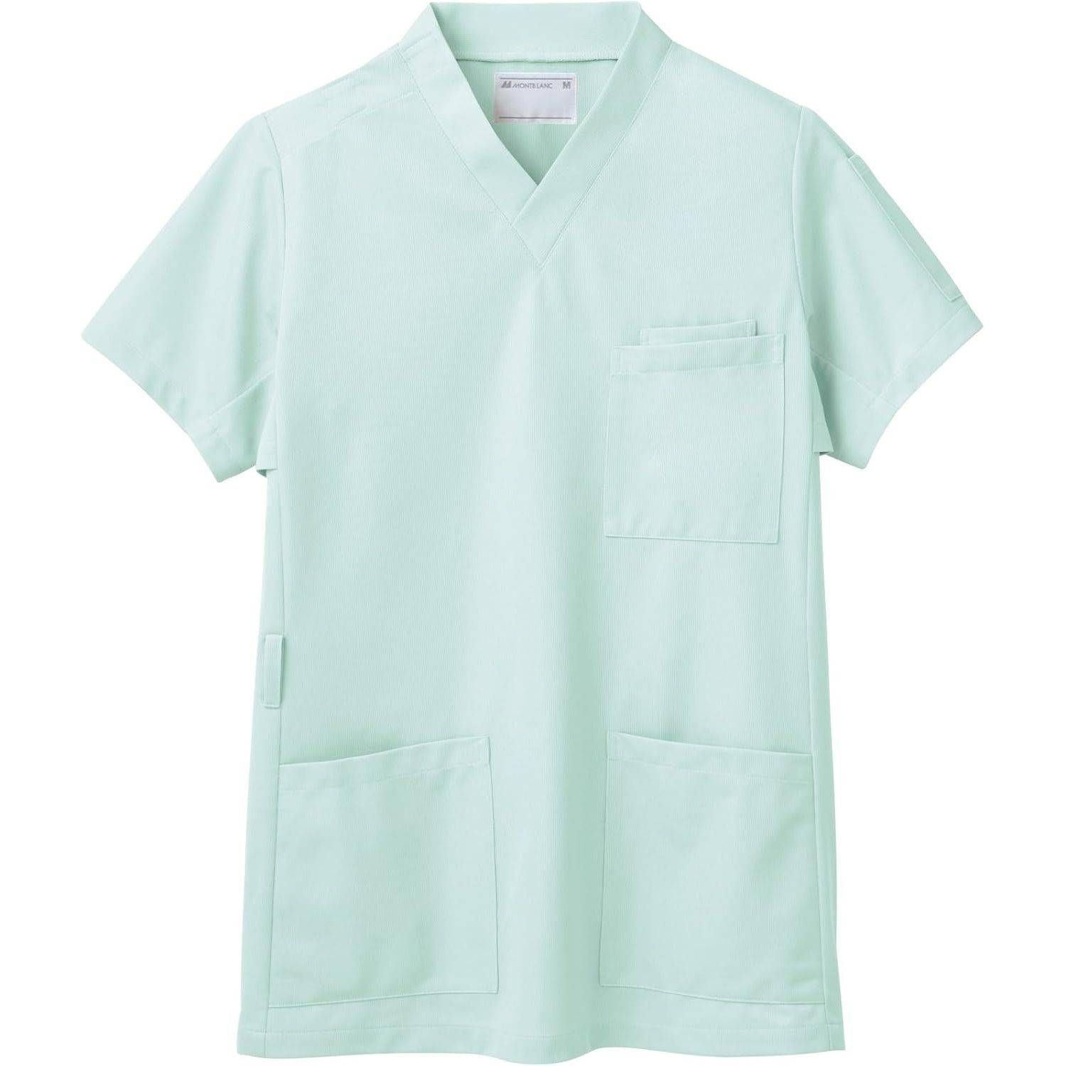 スクラブ(男女兼用・半袖) 23-7574-0506 4L 72-617(ミント)