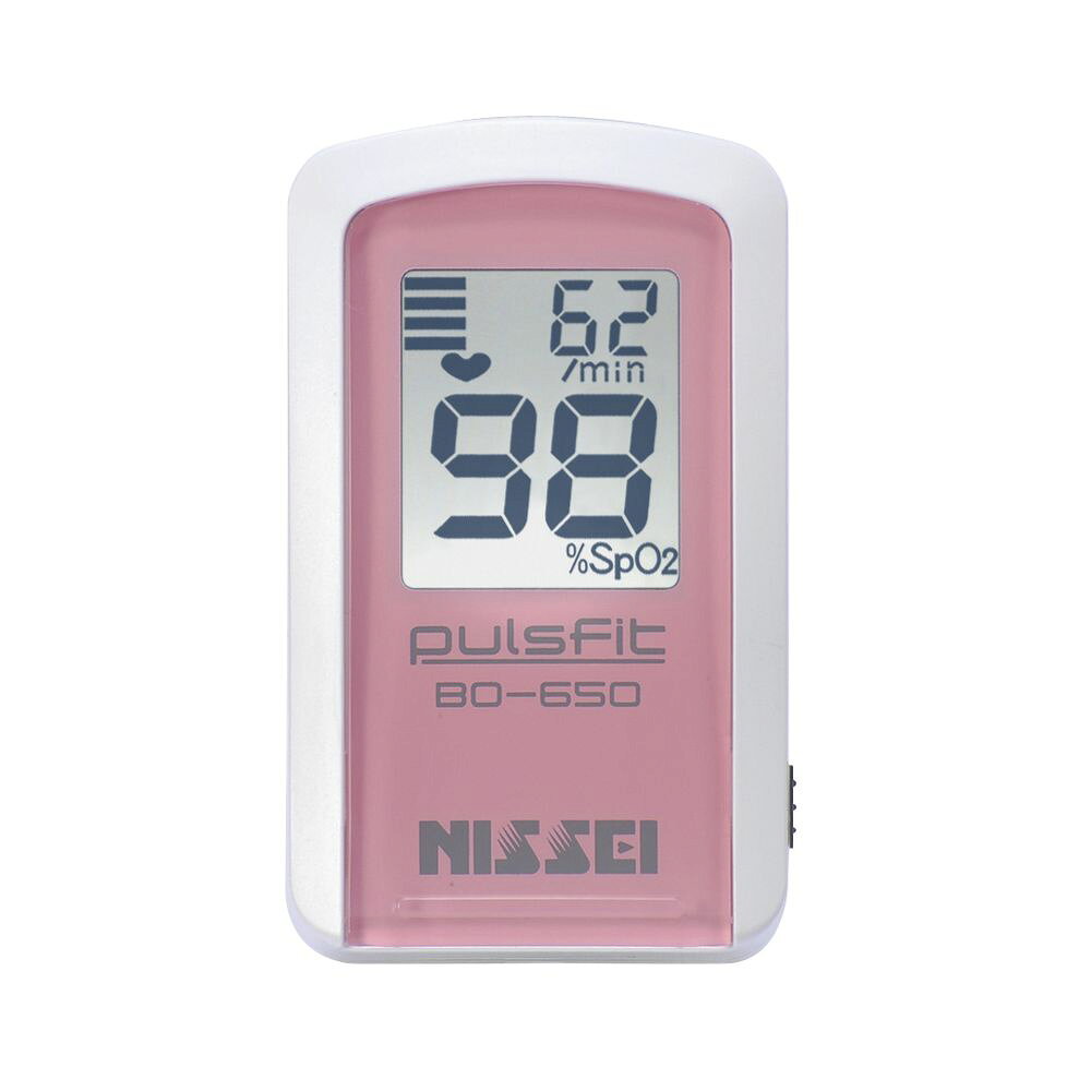 パルスオキシメータ パルスフィット BO-650-11Pプリンセスローズ 23-7078-02 日本精密測器